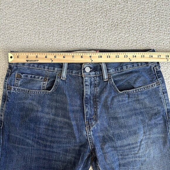 Levis 559 Jeans Blue Relaxed Straight 33x30 Baggy Cotton Medium Wash - Picture 8 of 11